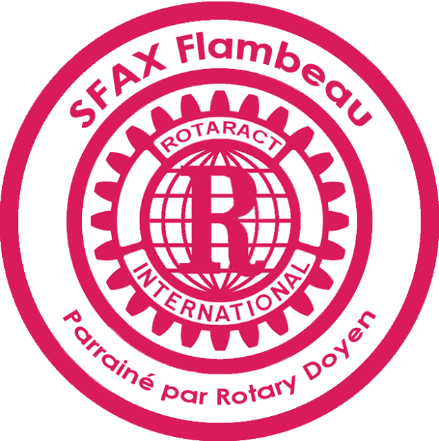 logo de l'association Rotaract Sfax Flambeau