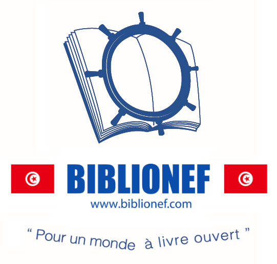 logo de l'association BIBLIONEF TUNISIE – Pour un monde à livre ouvert